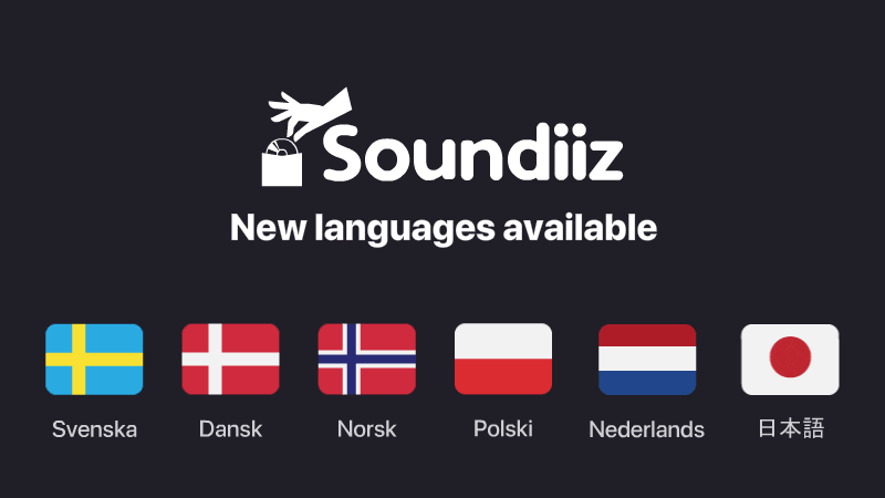 Soundiiz new languages