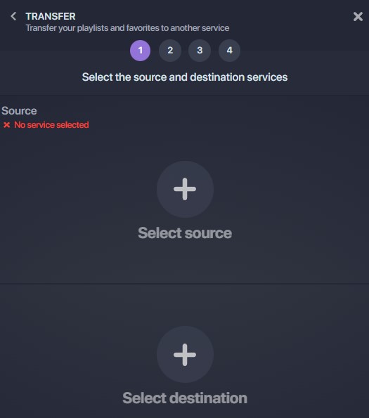 Transfer Deezer to another streaming service