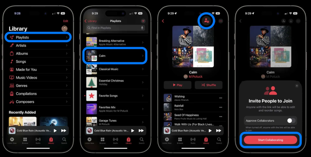 How to make a collaborative playlist on Spotify or Apple Music