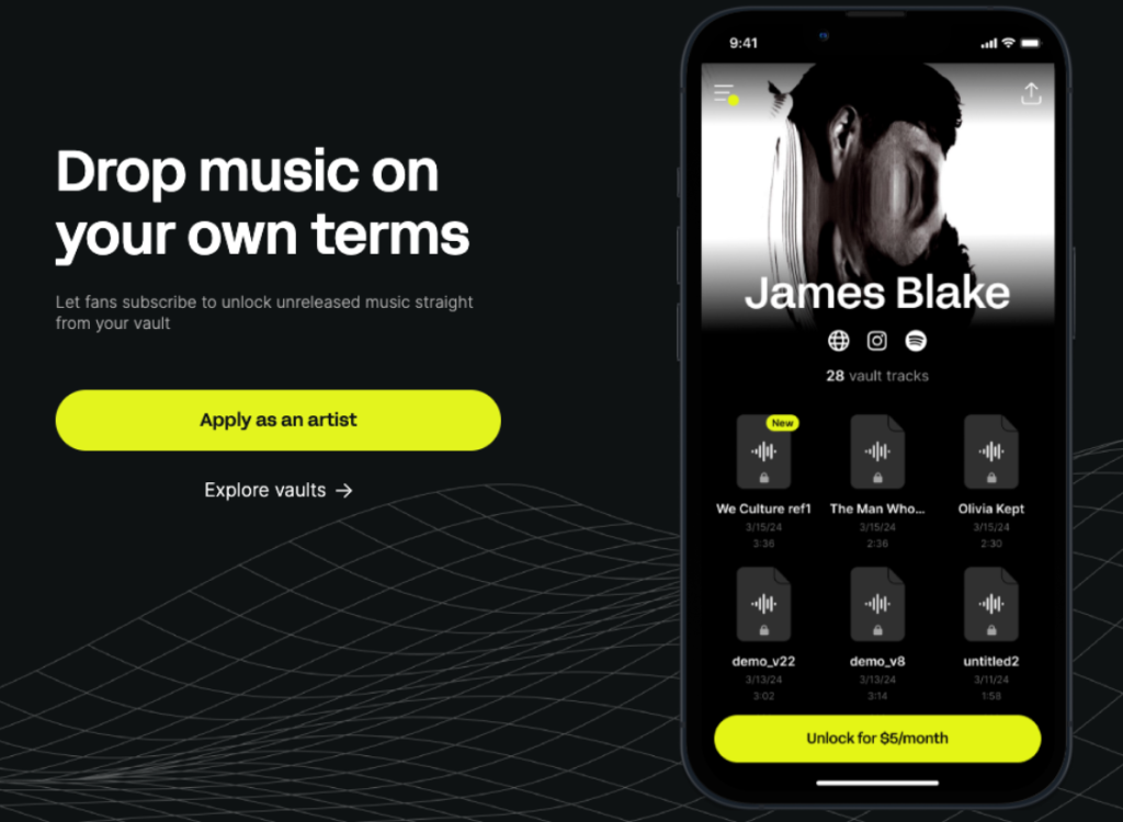 James Blake wants to change the music streaming industry