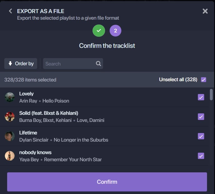 Export/download your Apple Music playlists to Text or CSV