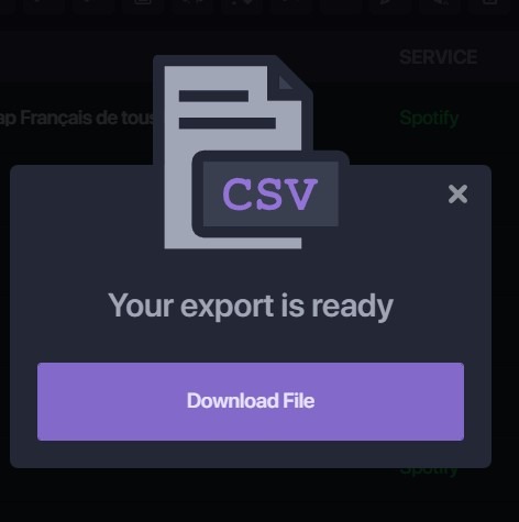 Export/download your Apple Music playlists to Text or CSV