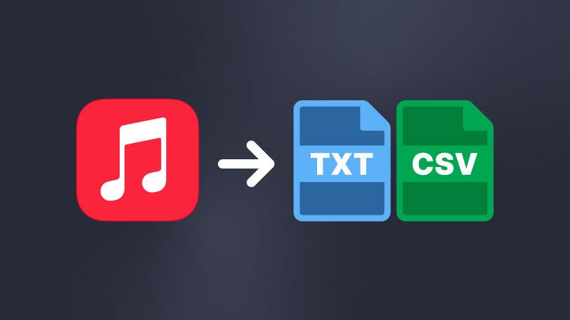 Export/download your Apple Music playlists to Text or CSV