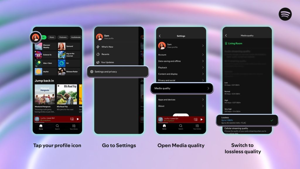 Spotify's Lossless audio